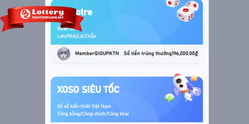 Hướng dẫn các bước tham gia chơi xổ số 92lottery