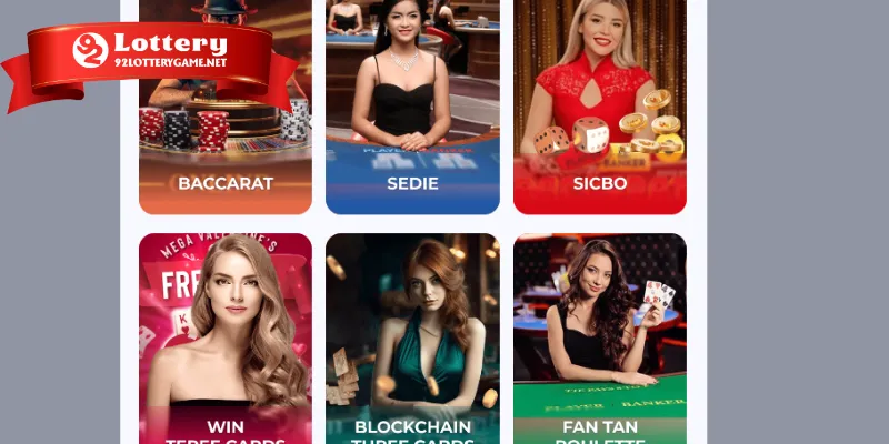 Vài nét về sảnh Casino trực tuyến ngay tại 92lottery